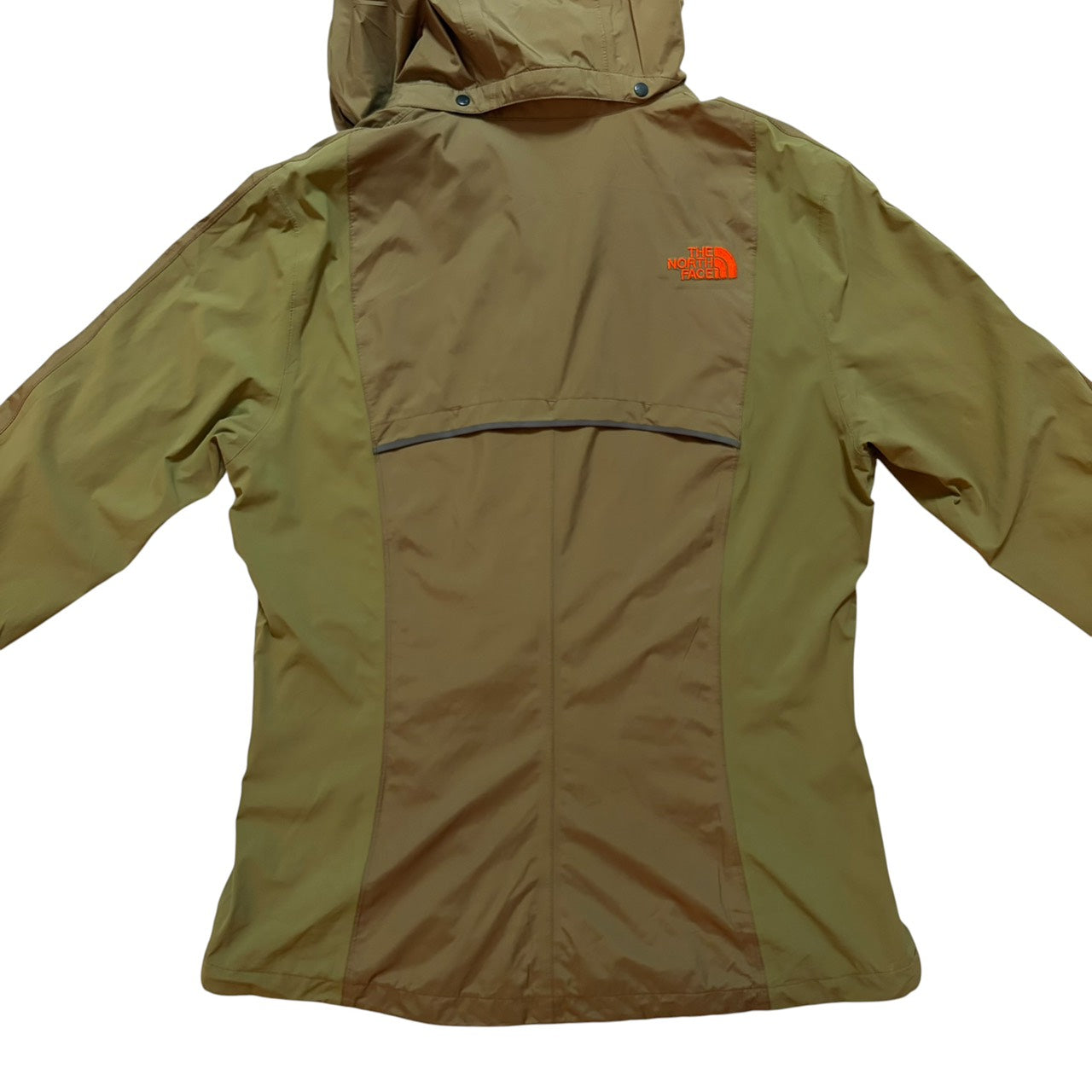 THE NORTH FACE ナイロンジャケット カーキ×オレンジ M
