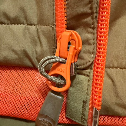 THE NORTH FACE ナイロンジャケット カーキ×オレンジ M