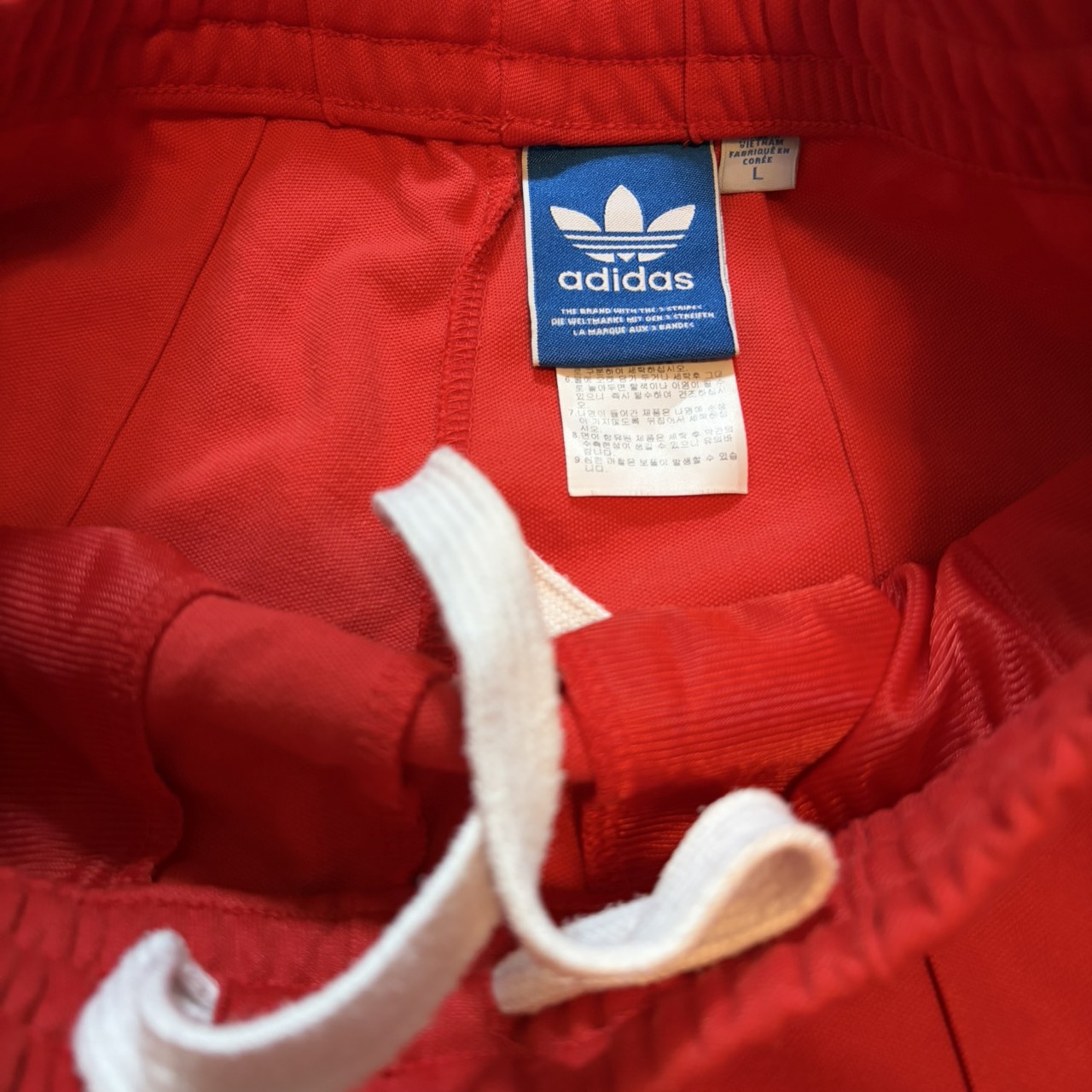 adidas アディダス ヨーロッパシリーズ レッド L トラックパンツ