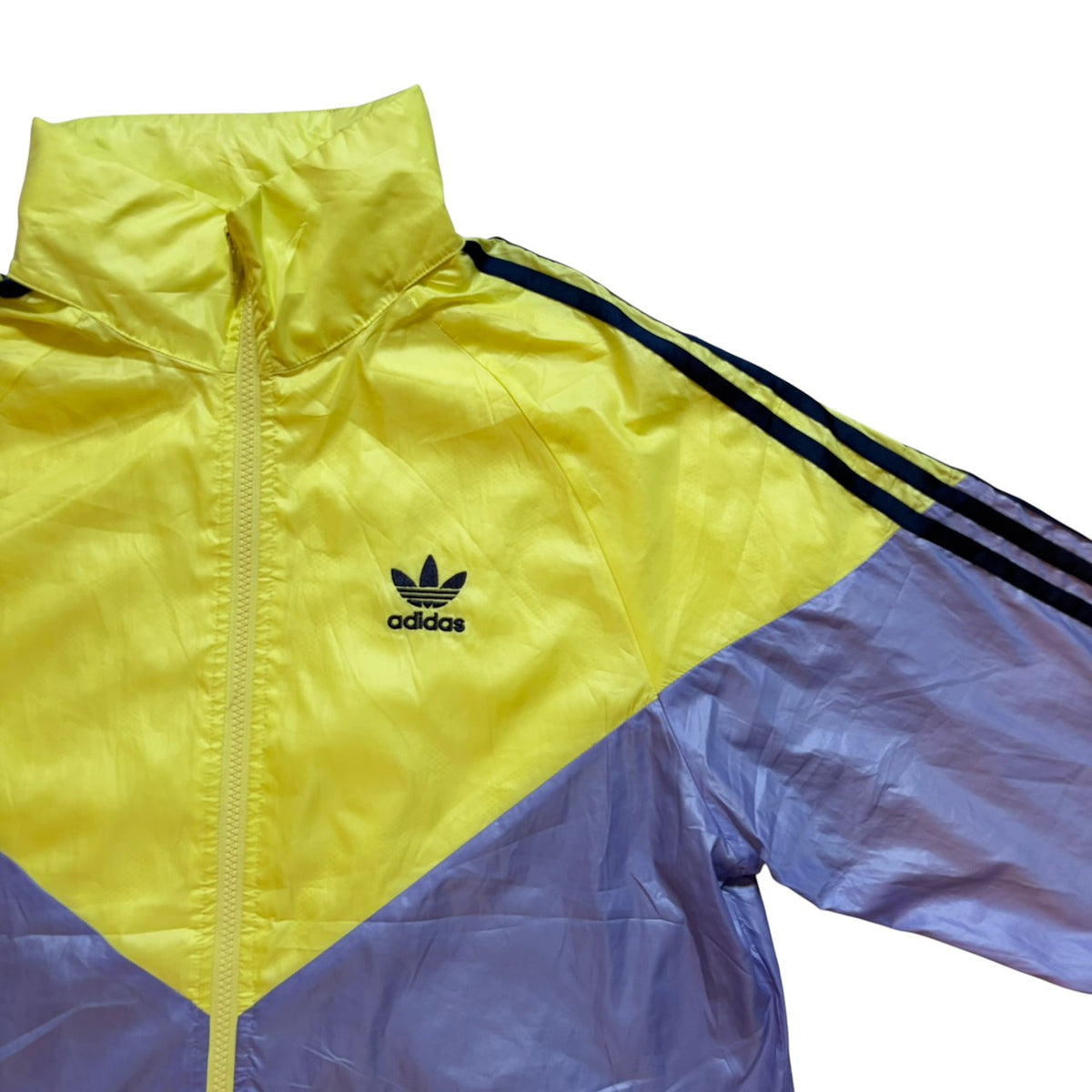 adidas アディダス ナイロンジャケット 3ストライプ マルチカラー M