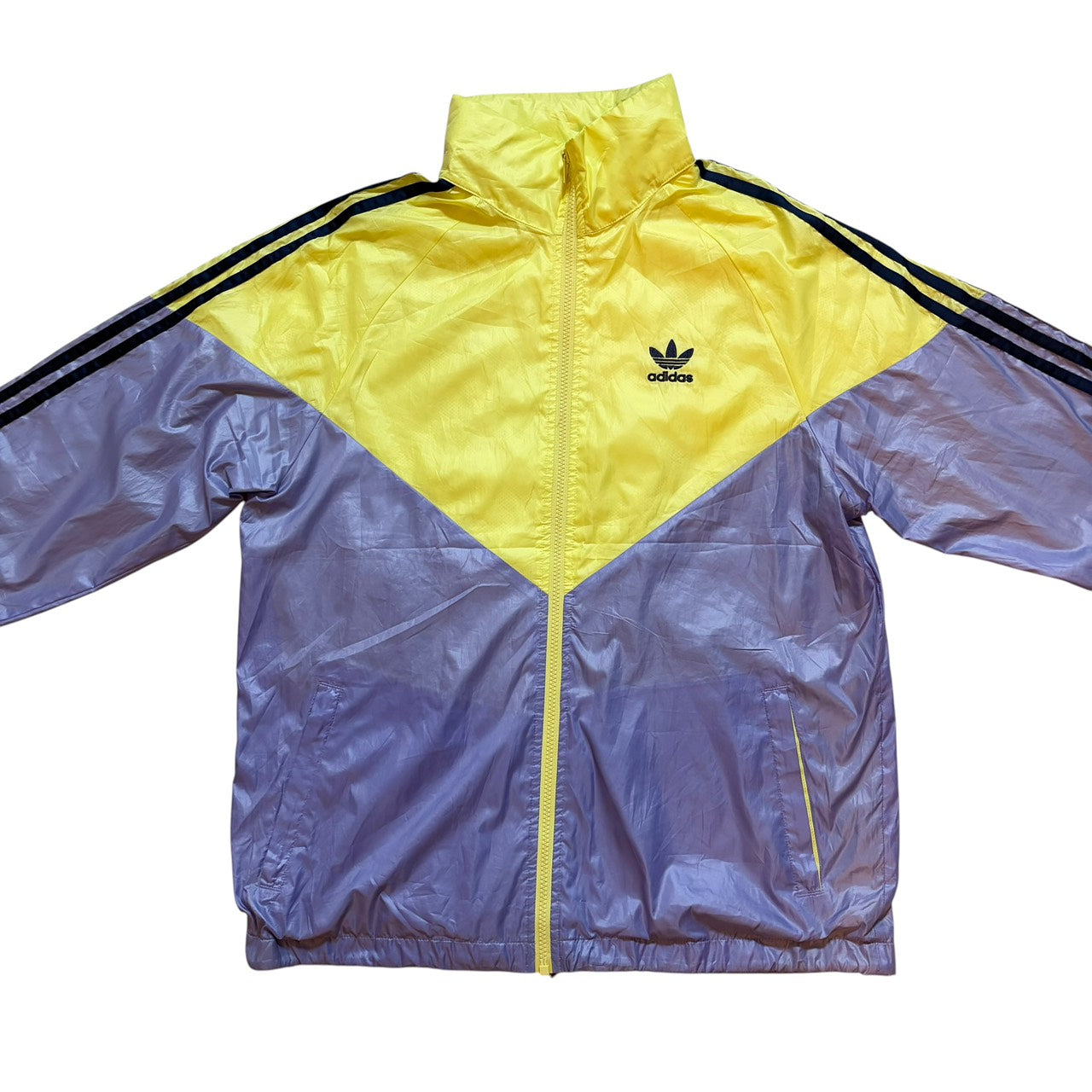adidas アディダス ナイロンジャケット 3ストライプ マルチカラー M