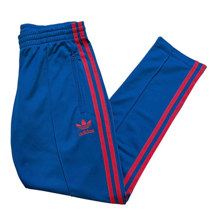 adidas アディダス トラックパンツ ファイヤーバード ブルーXオレンジ XS