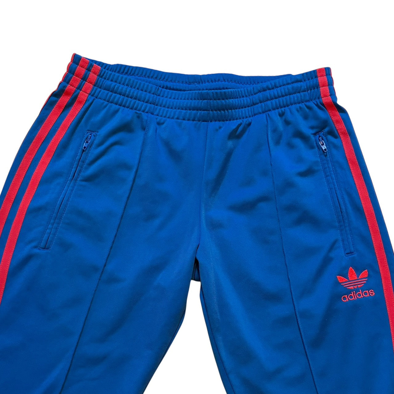 adidas アディダス トラックパンツ ファイヤーバード ブルーXオレンジ XS