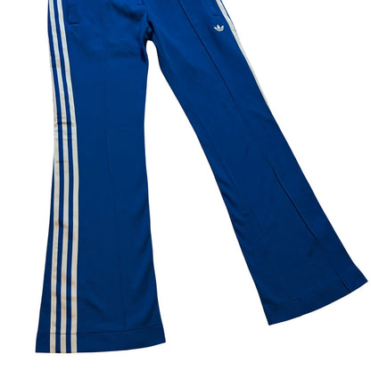 adidas アディダス フレアトラックパンツ ジャージ ブルー レディース S