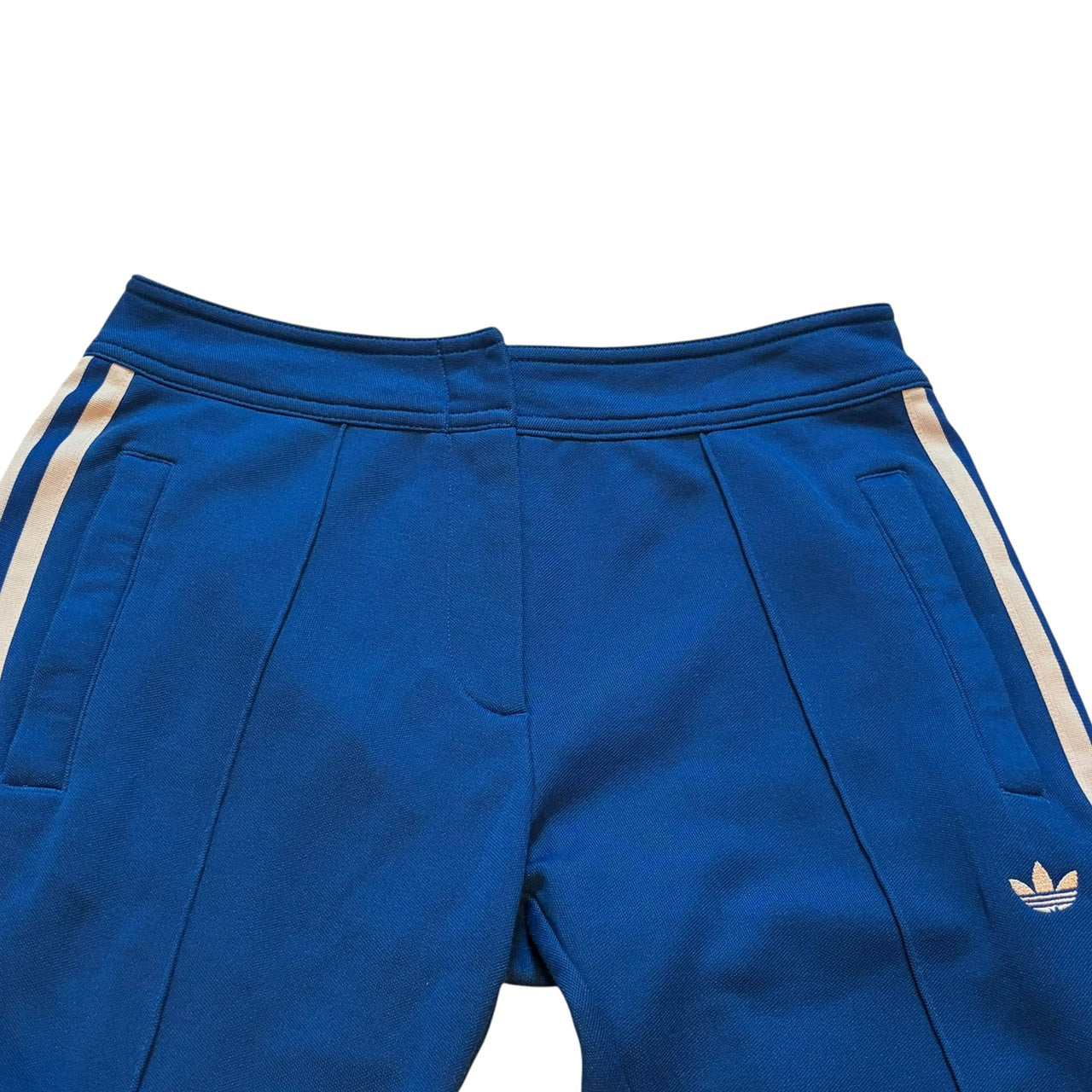 adidas アディダス フレアトラックパンツ ジャージ ブルー レディース S