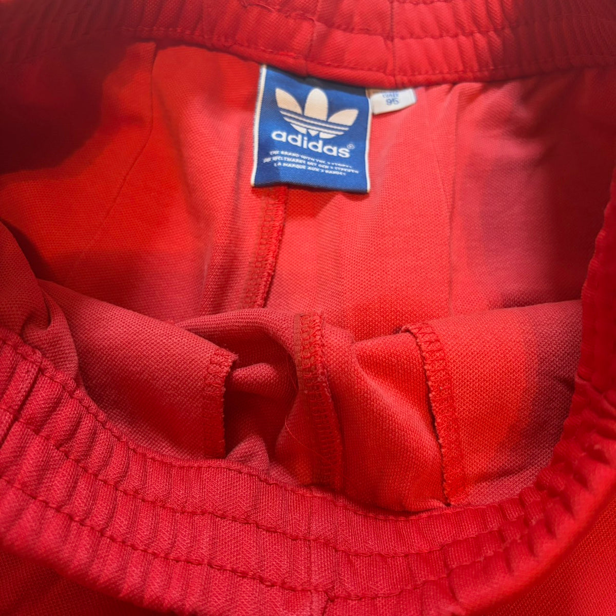 adidas アディダス ヨーロッパシリーズ トラックパンツ レッド L