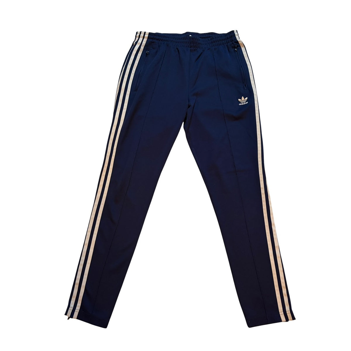 adidas アディダス スーパースターシリーズ トラックパンツ ジャージ　ネイビー M