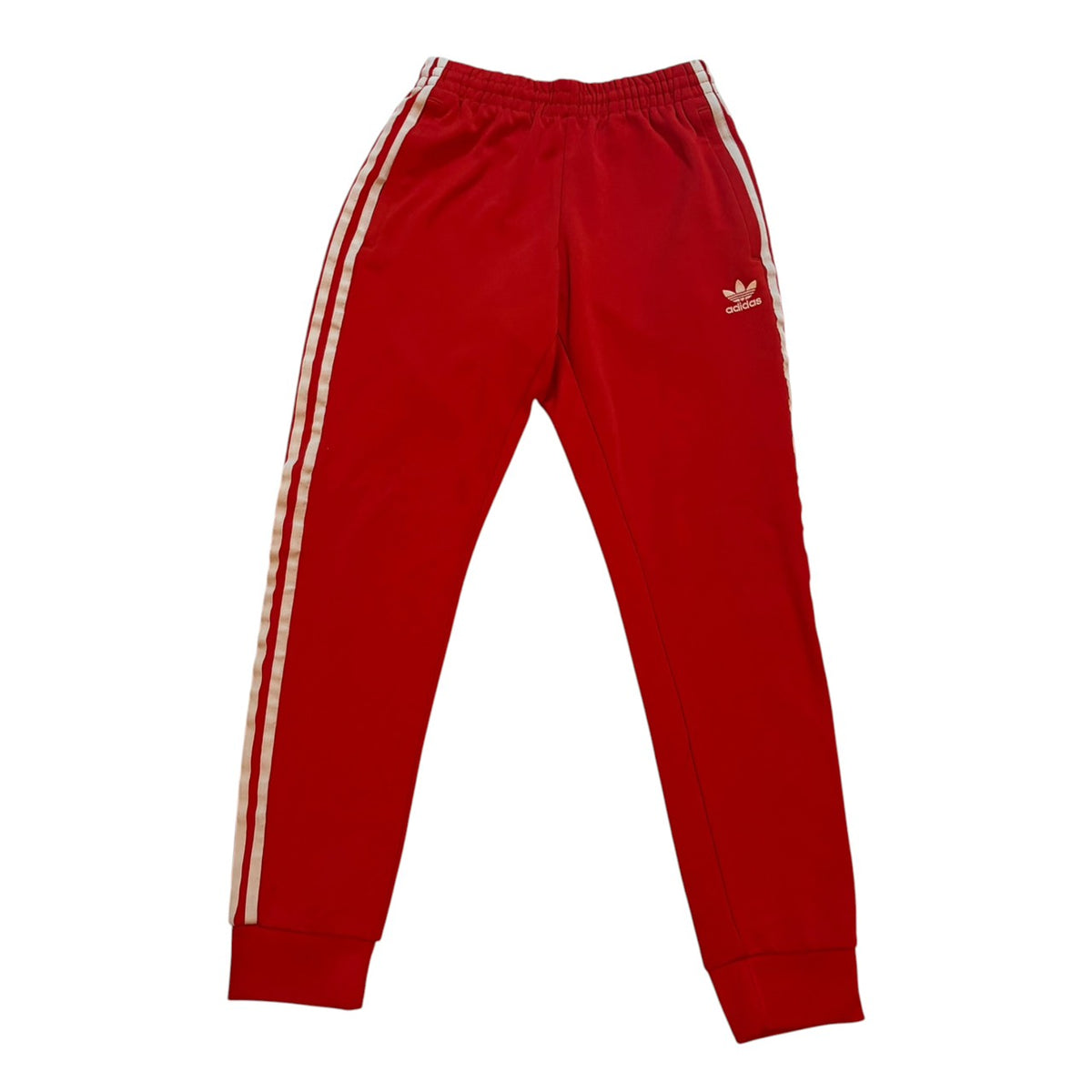 adidas アディダス スーパースターシリーズ トラックパンツ ジョガーパンツ レッド M
