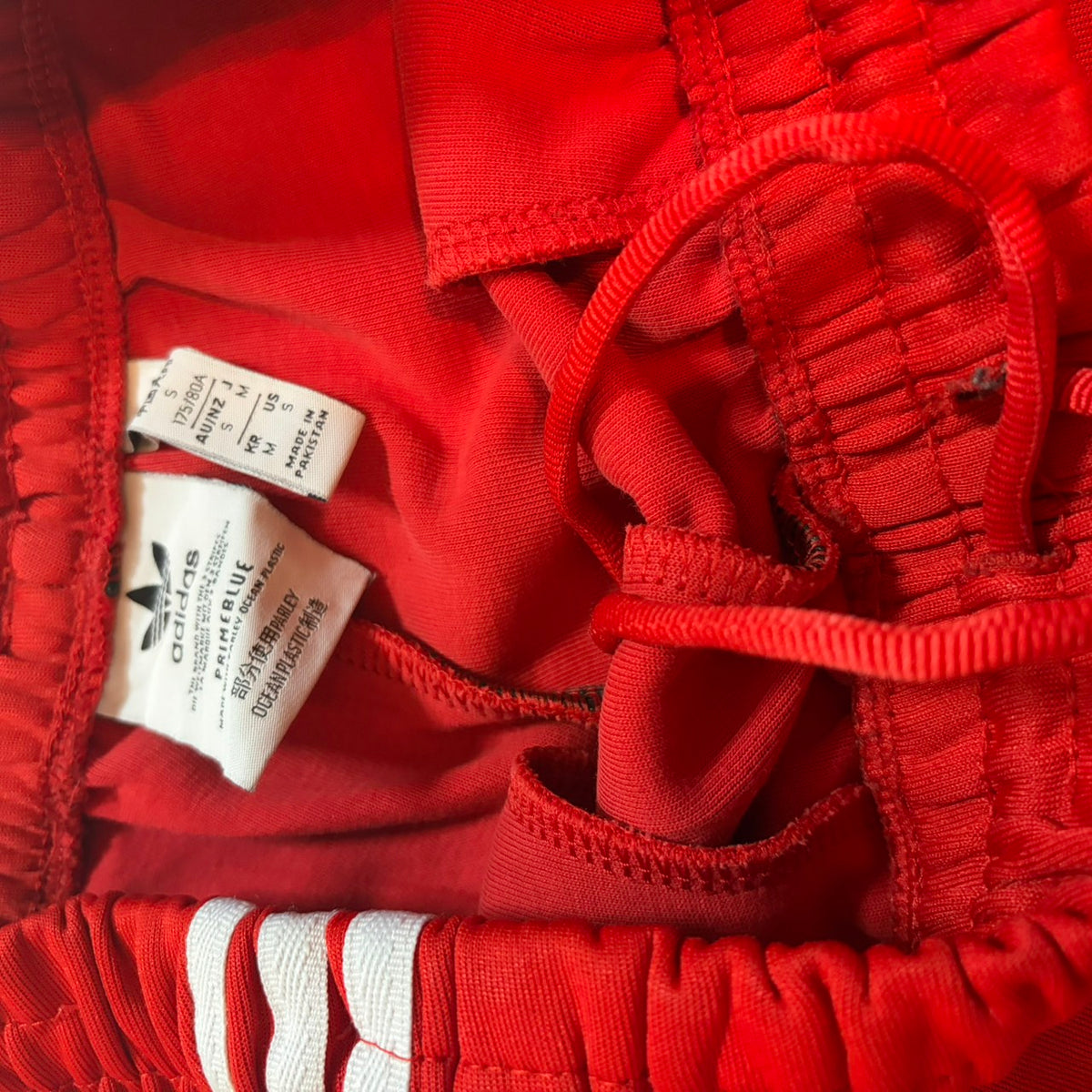 adidas アディダス スーパースターシリーズ トラックパンツ ジョガーパンツ レッド M