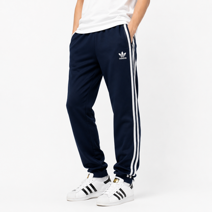 Adidas Open Hem Track Pants Navy L